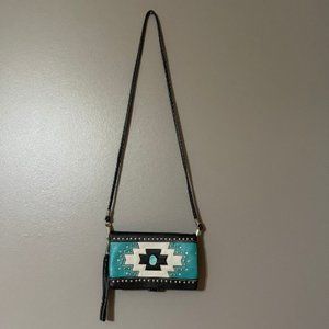 American Bling Turquoise Clutch Crossbody